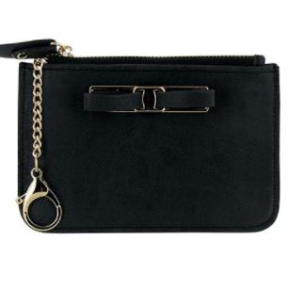 NWT! Urban Energy Black Bow Coin Purse